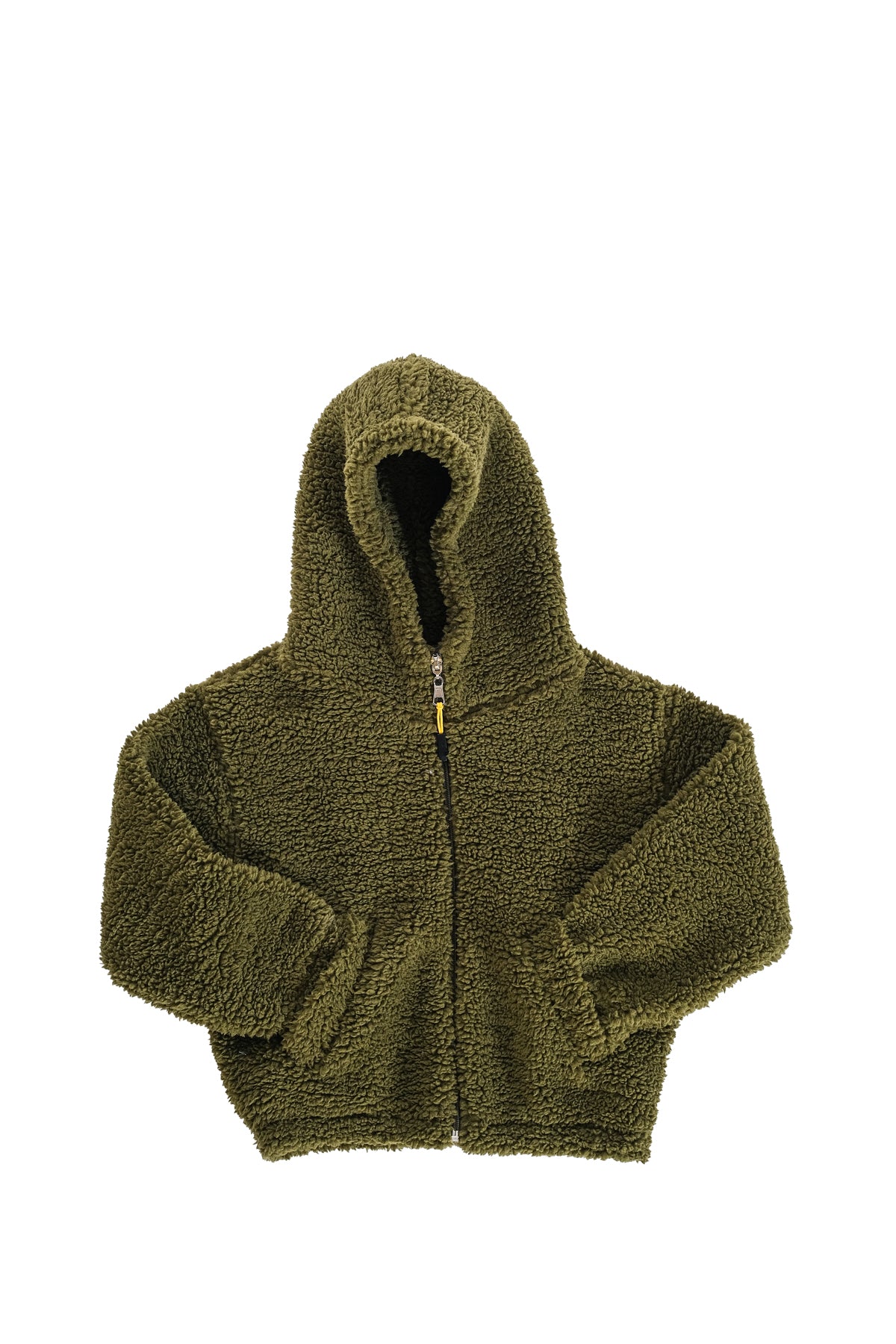 Erkek Çocuk Peluş Fermuarlı Astarlı Mont - Haki