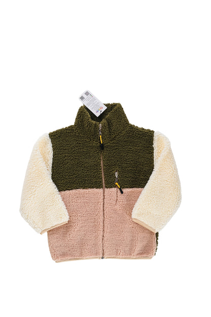 Erkek Çocuk Peluş Ceket - Haki-Bej