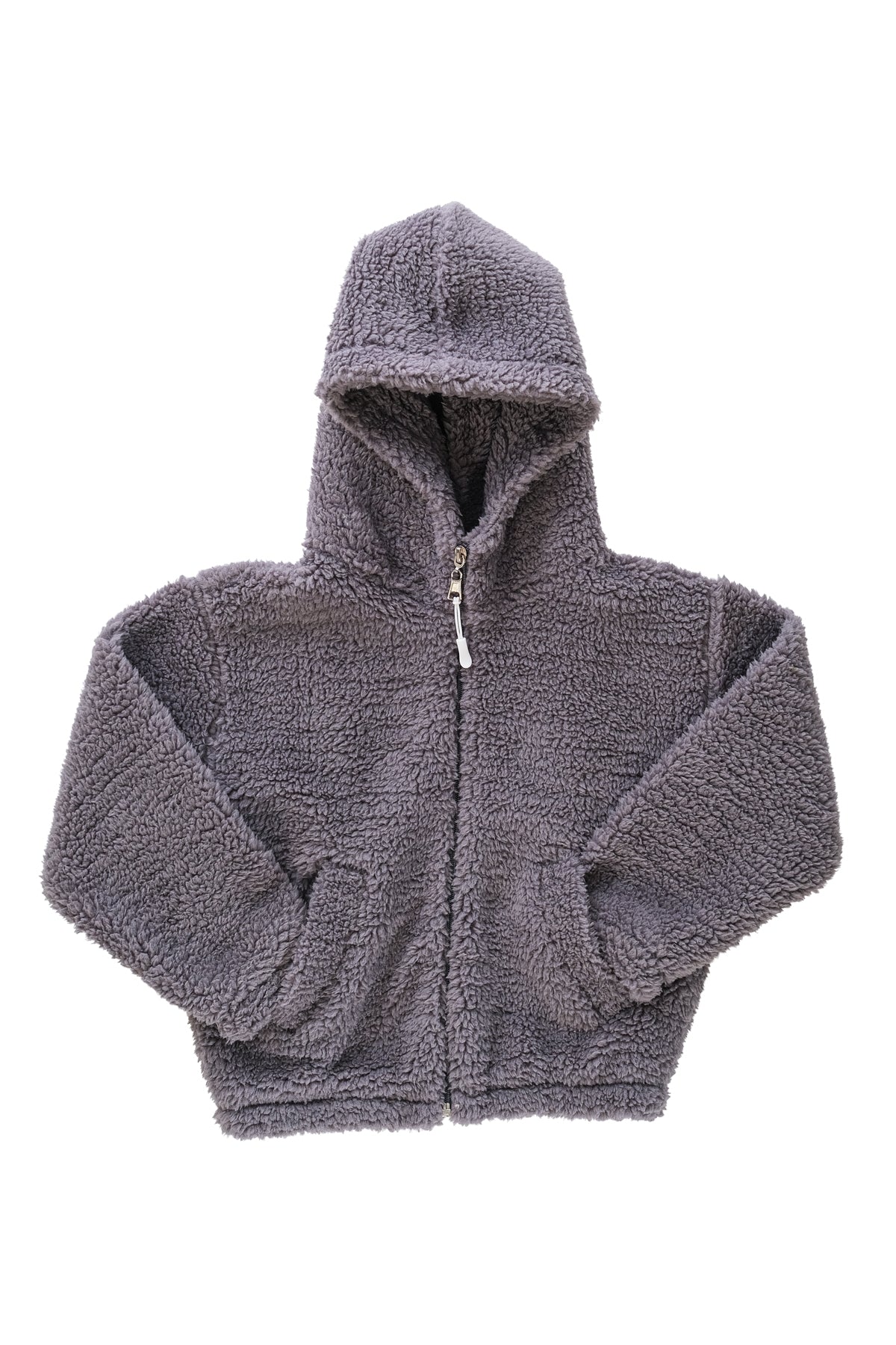 Erkek Çocuk Peluş Fermuarlı Astarlı Mont - Antrasit