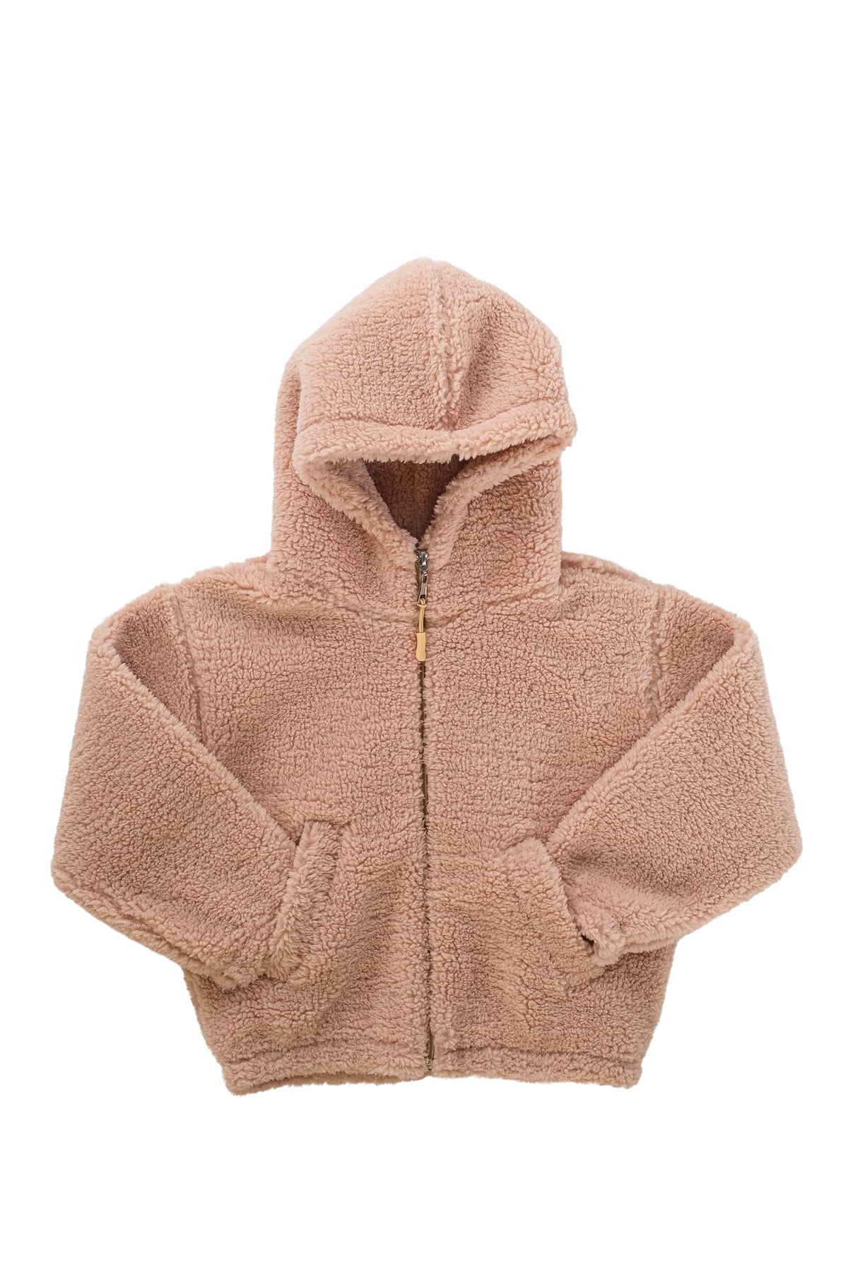 Erkek Çocuk Peluş Fermuarlı Astarlı Mont - Bej